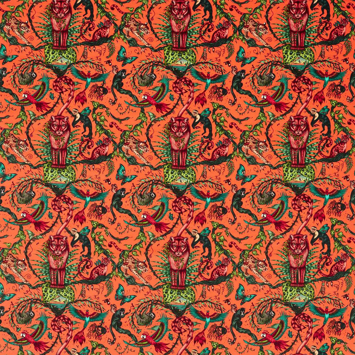 Bosque Dreams Velvet Fabric - Clarke &amp; Clarke X Emma Shipley