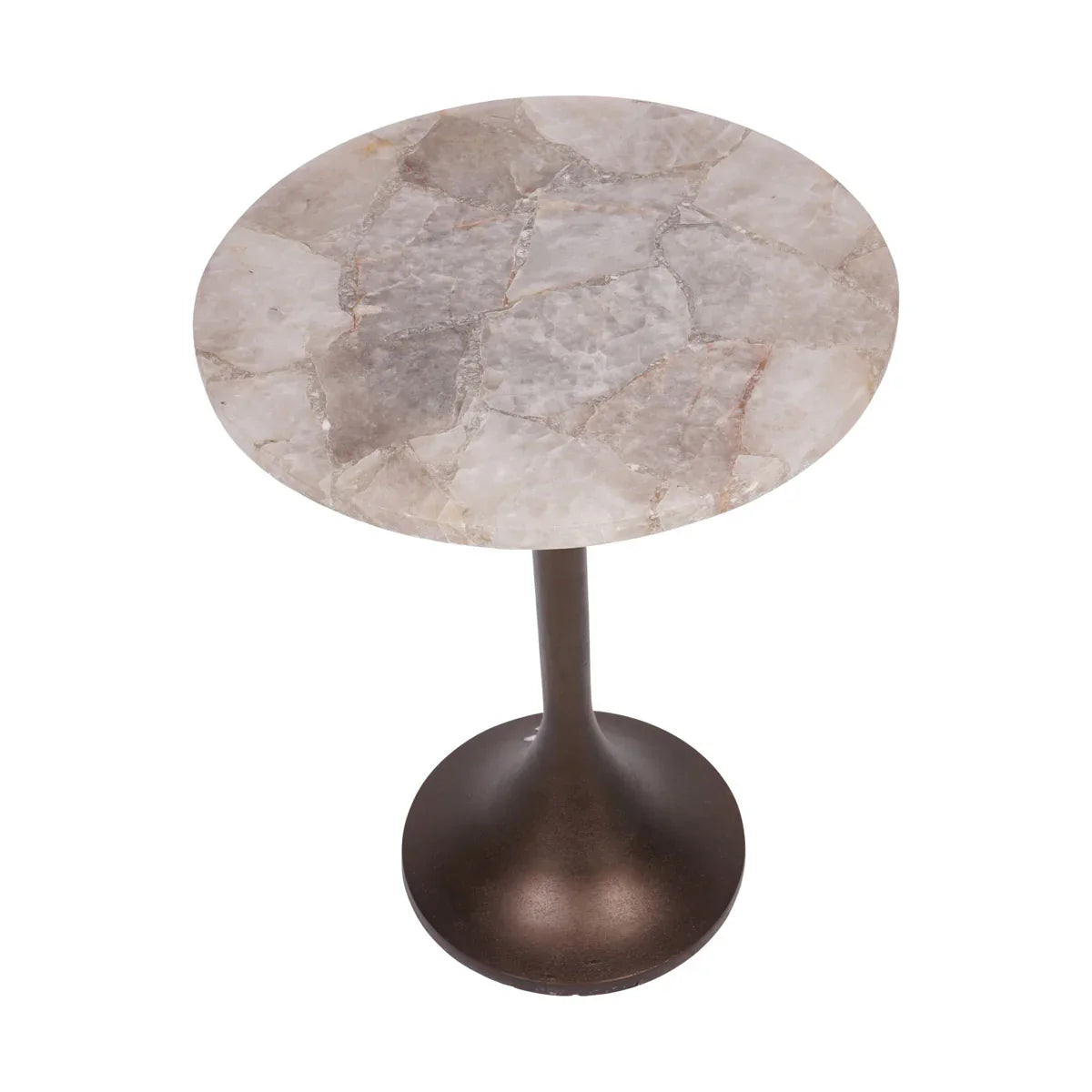 Bosworth Smokey Quartz Side Table - Courthouse Furniture
