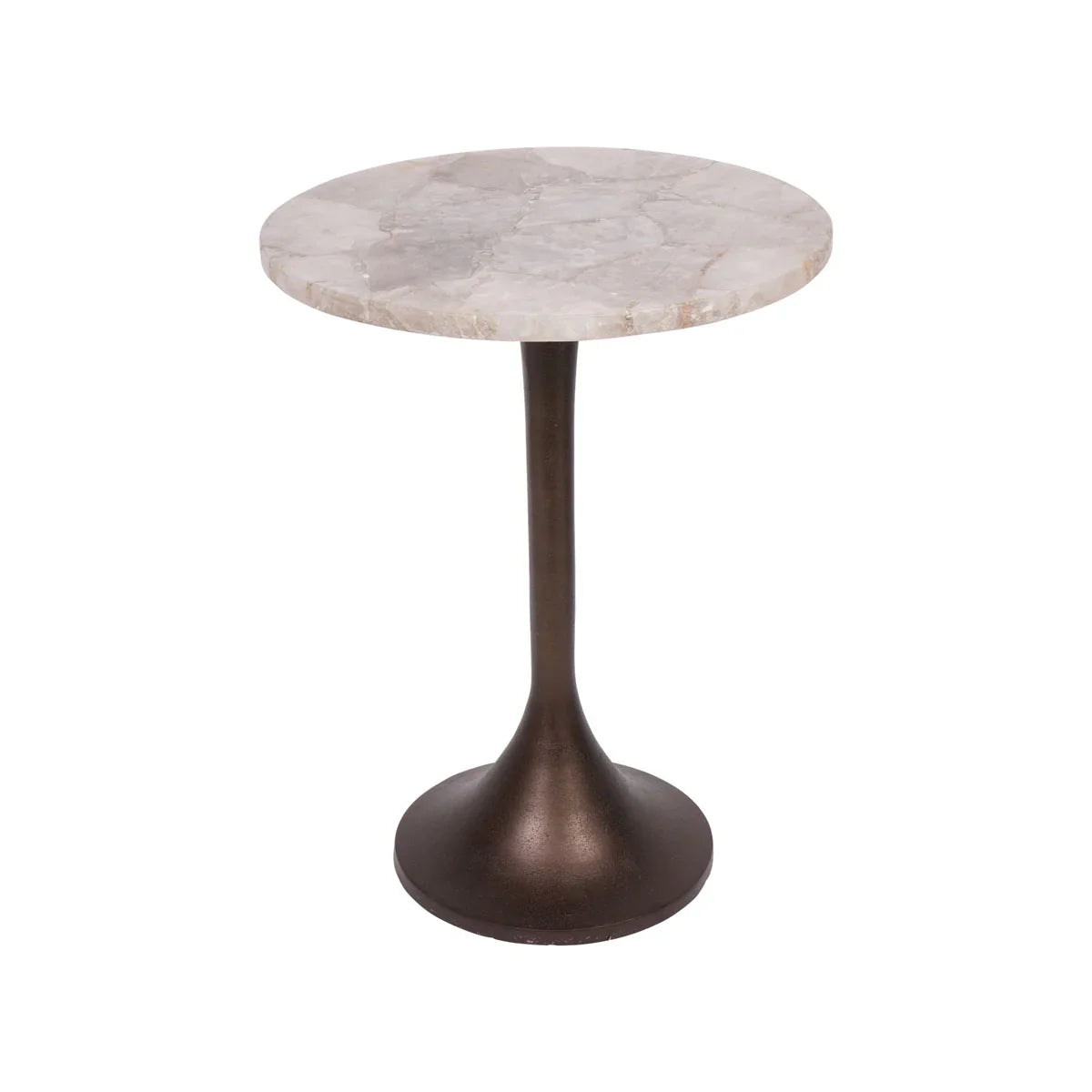 Bosworth Smokey Quartz Side Table - Courthouse Furniture