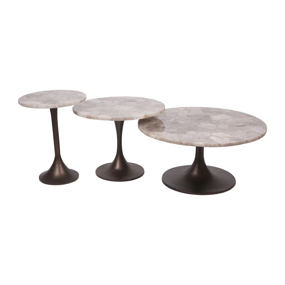 Bosworth Smokey Quartz Side Table - Courthouse Furniture