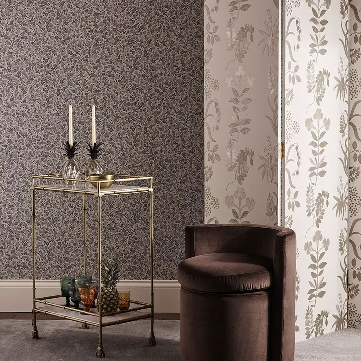 Botanical Stripe Wallpaper - Liberty