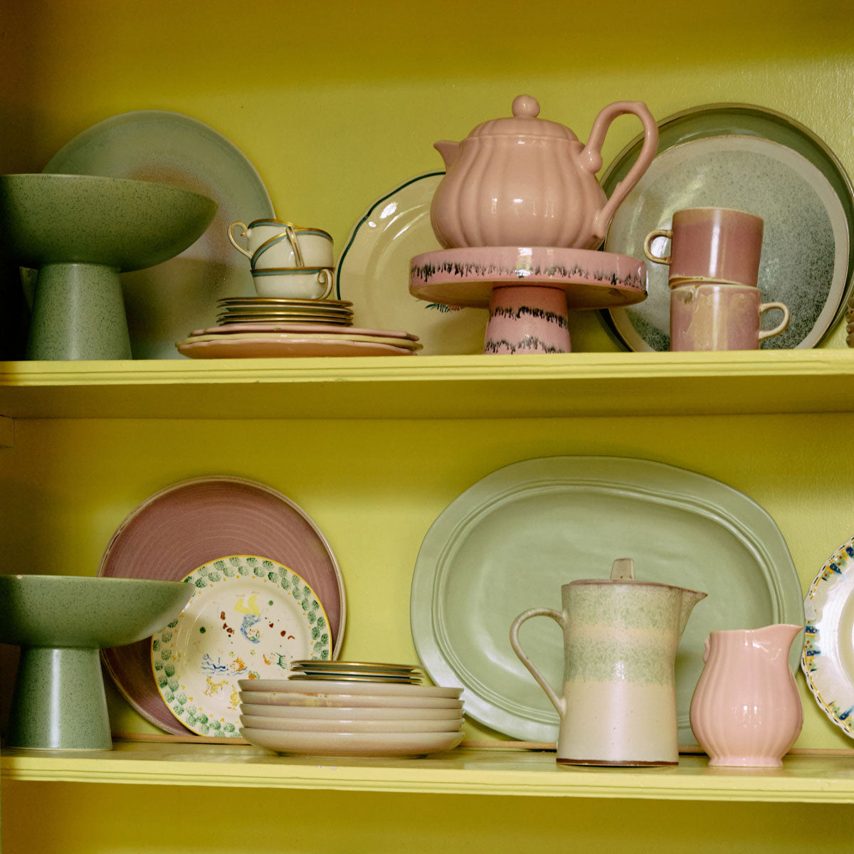 70s Ceramics Bowl On Base - HKLIVING