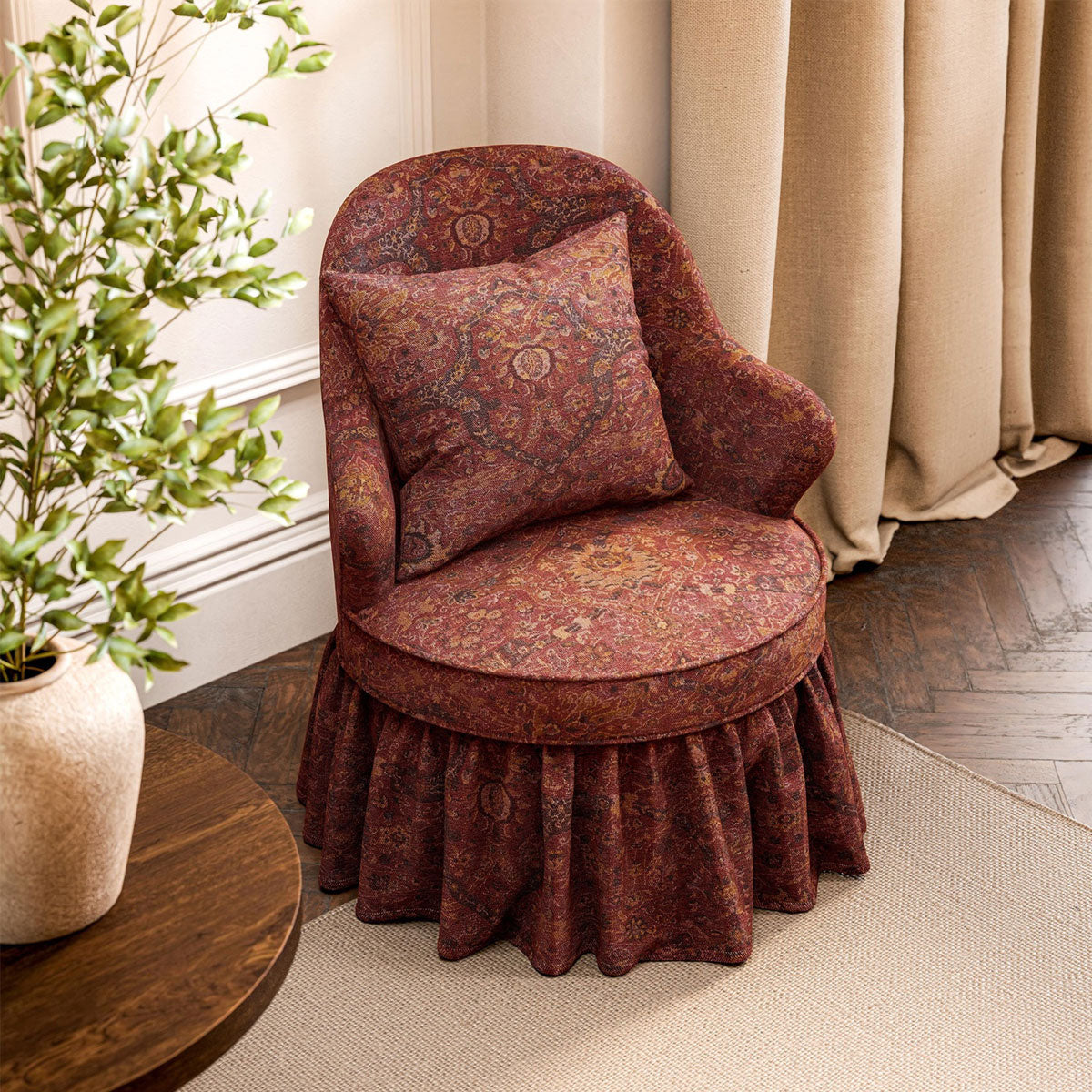 Sanderson Brantwood Wool fabric – Madder/Jodphur Blue (2)