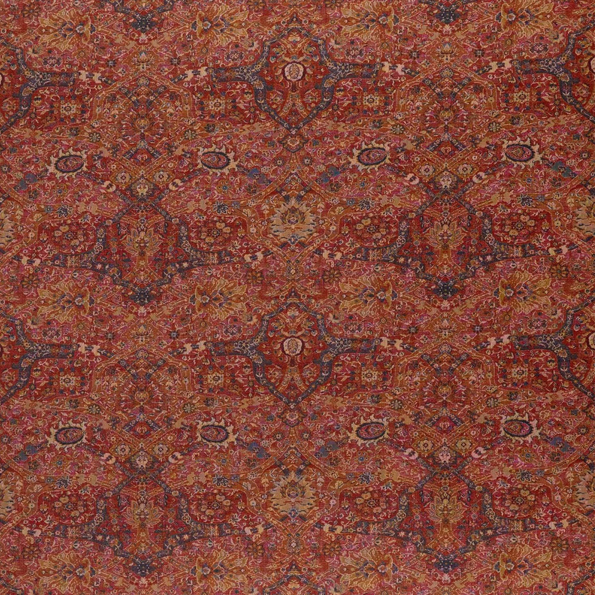 Sanderson Brantwood Wool fabric – Madder/Jodphur Blue (1)