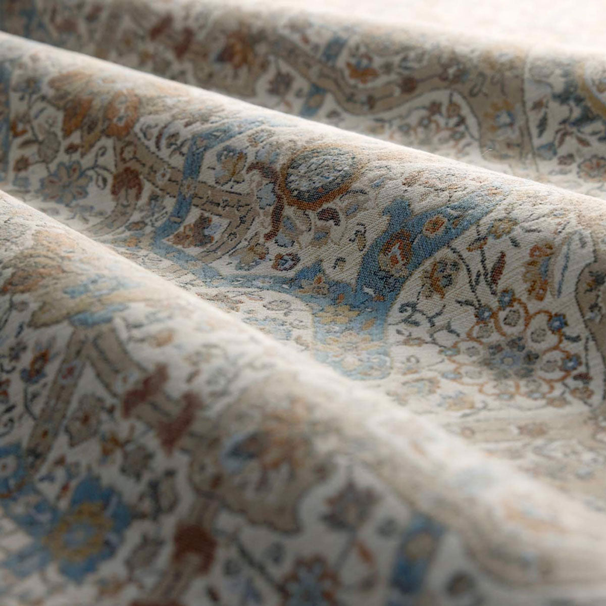 Sanderson Brantwood Wool fabric – Stone/Mineral Blue (3)