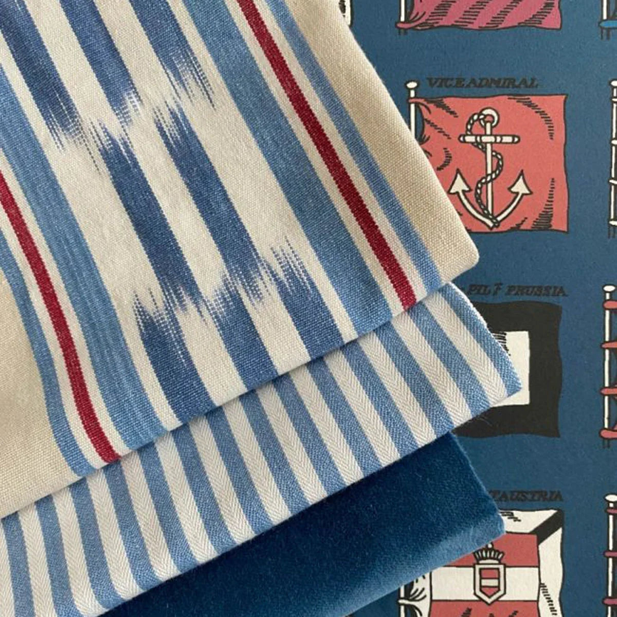 Breezy Stripe Fabric - Mulberry Home