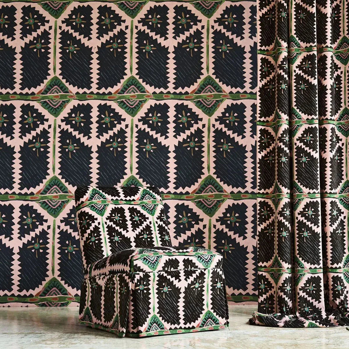 Brocha Fabric - Harlequin