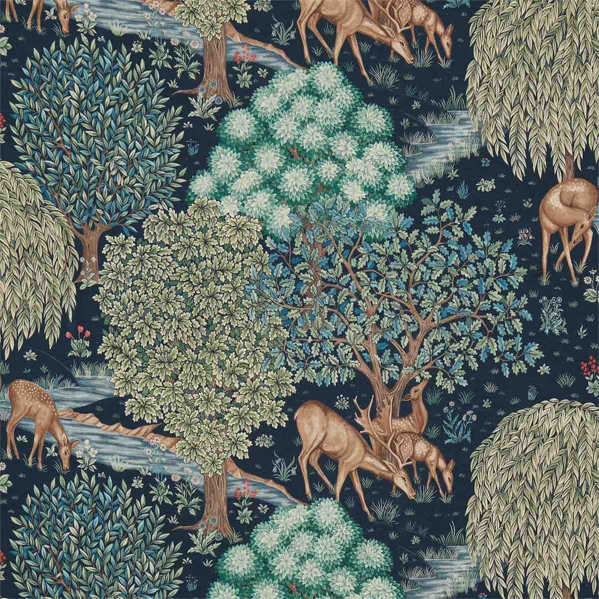 Morris &amp; Co &#39;The Brook - Tapestry Blue&#39; Fabric