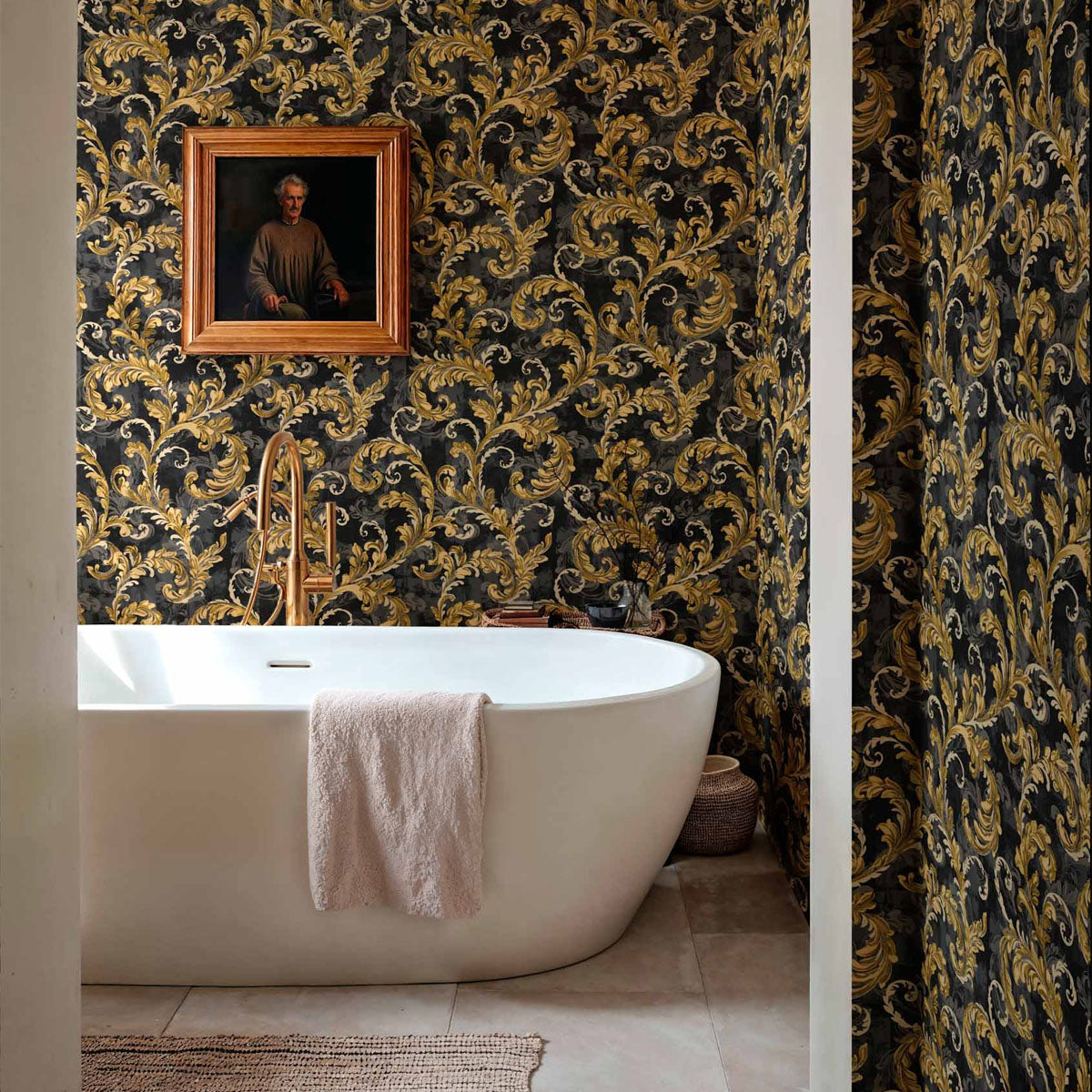 Byzantine Damask Wallpaper - Coordonne