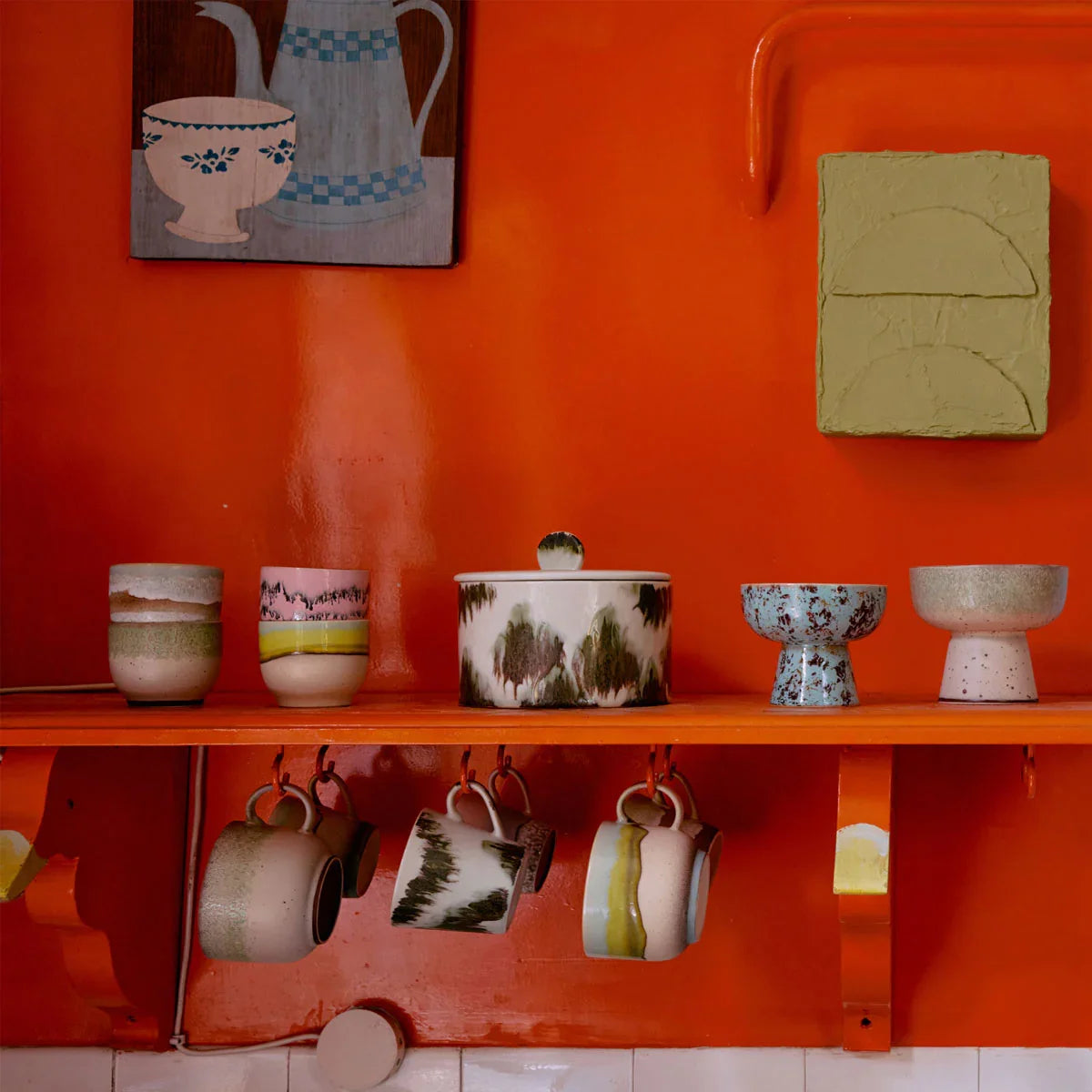 70s Ceramics Cups - HKLIVING