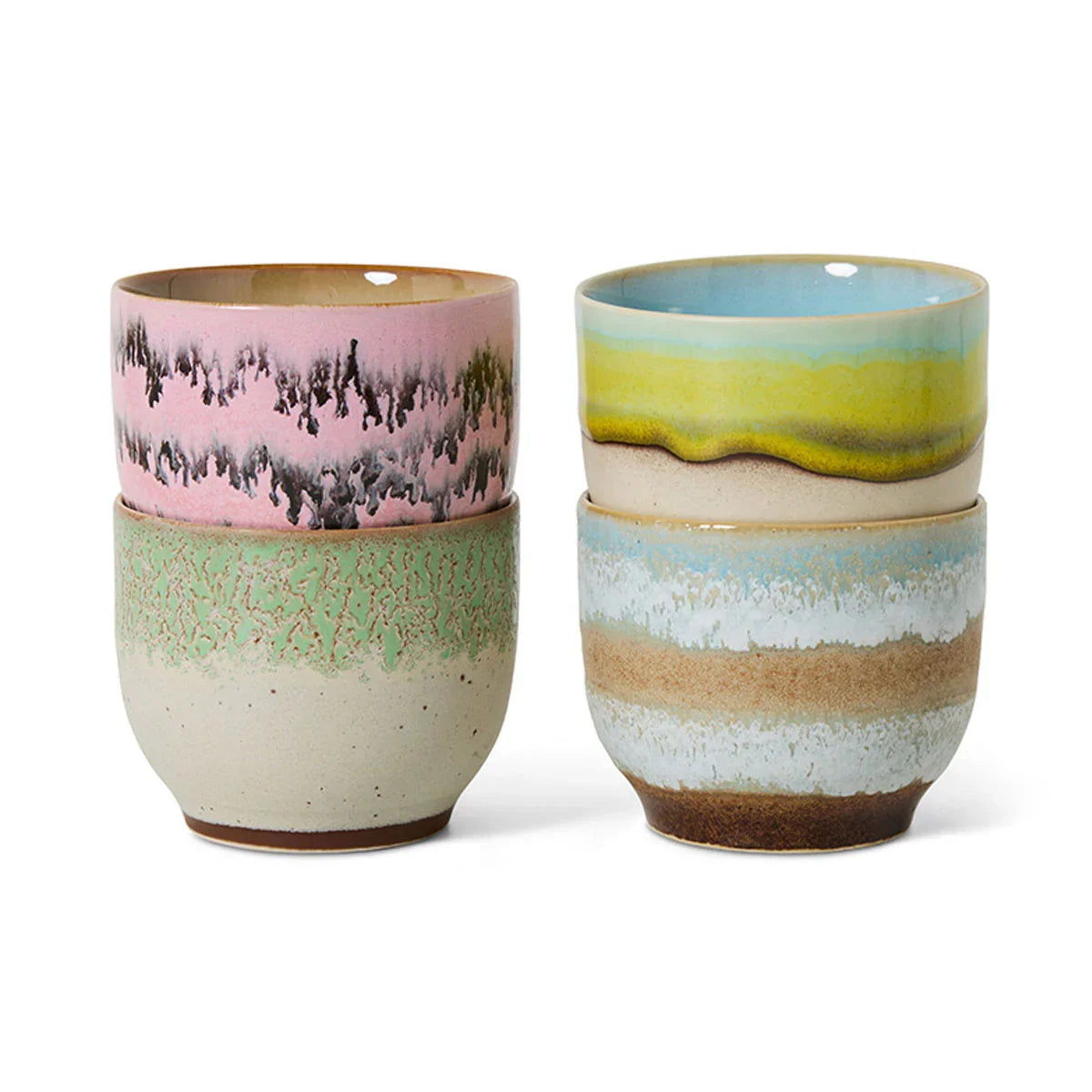 70s Ceramics Cups - HKLIVING