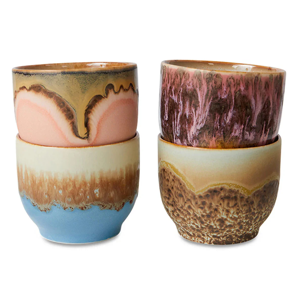 70s Ceramics Cups - HKLIVING