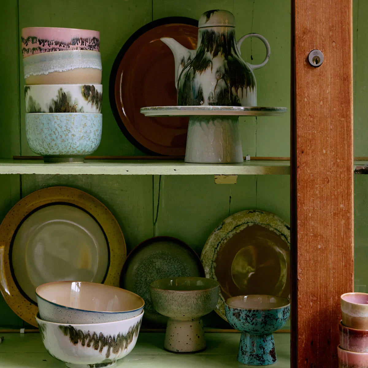 70s Ceramics Plateau Cake Stand - HKLIVING