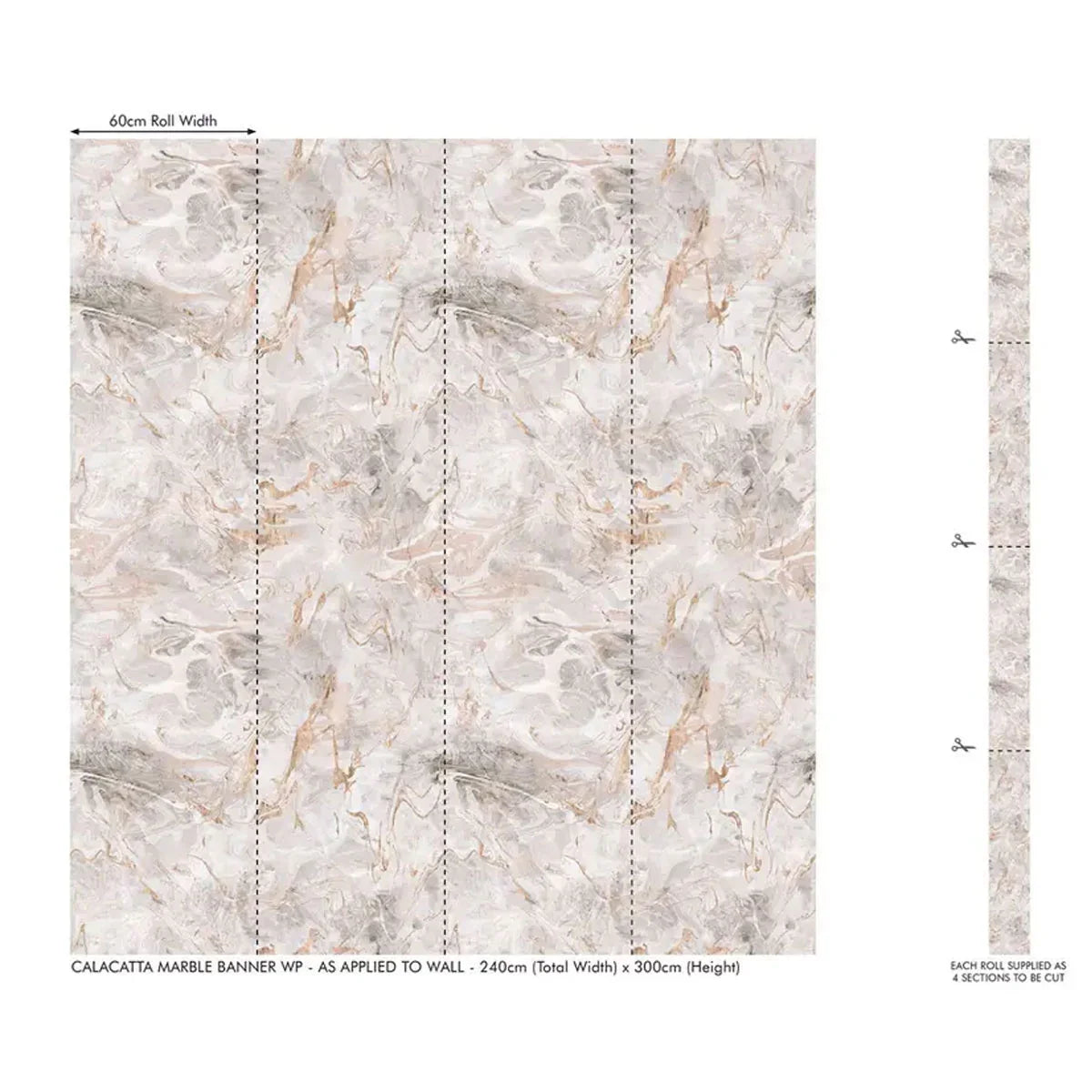 Calcatta Wallpaper - Clarke & Clarke