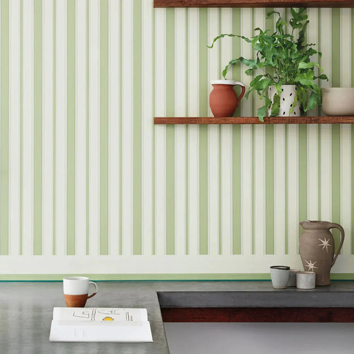 Cambridge Stripe Wallpaper - Cole & Son