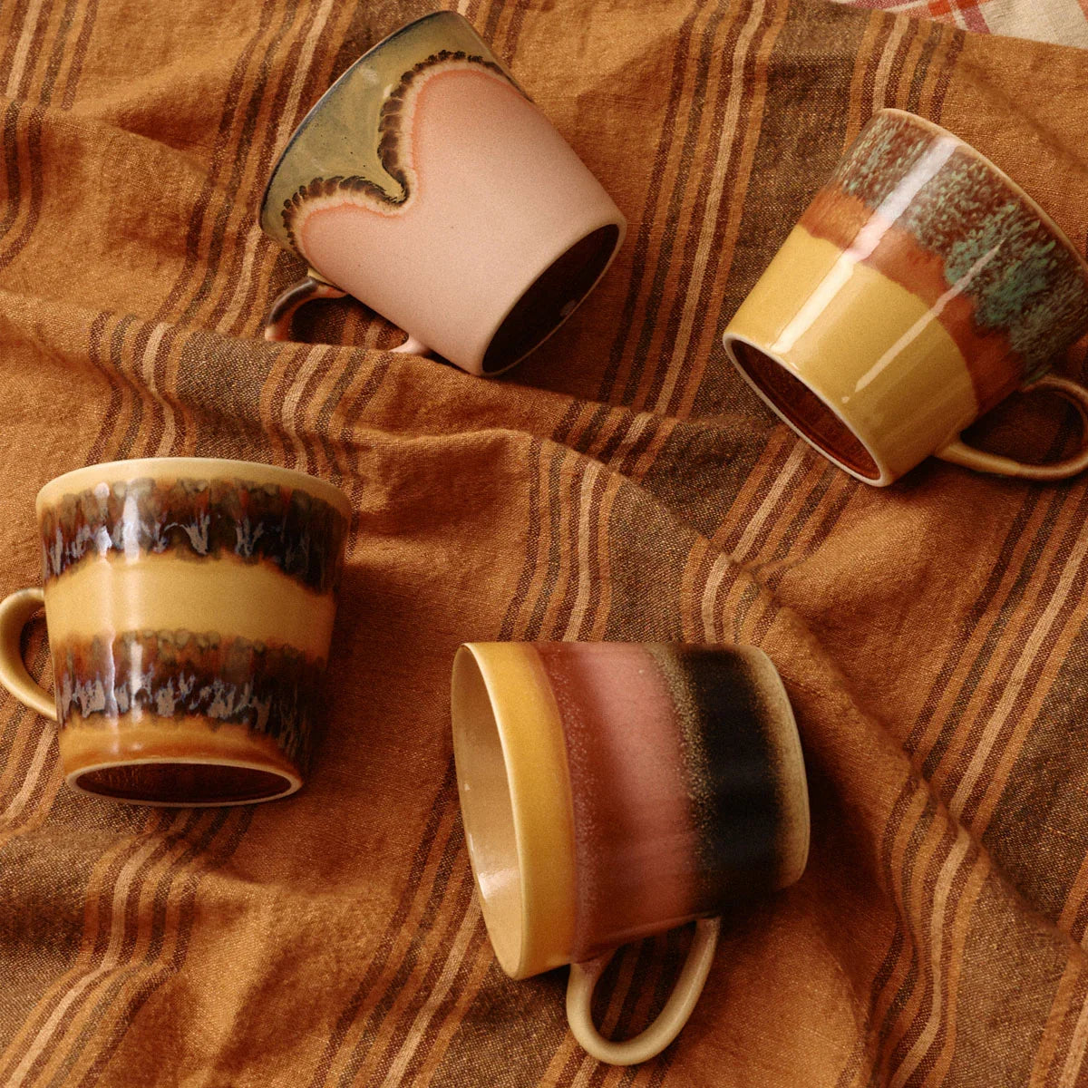 70s Ceramics Mugs - HKLIVING