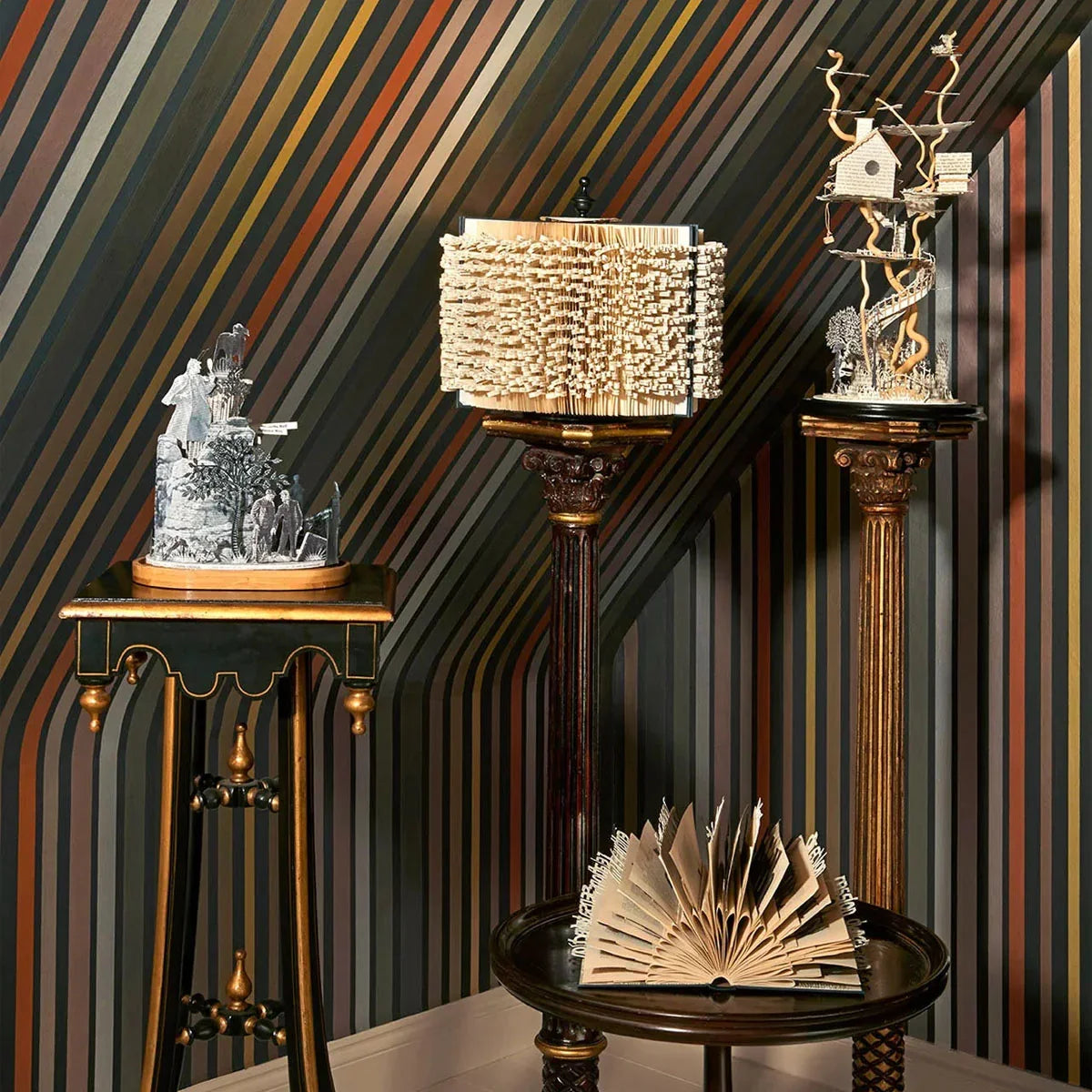 Carousel Stripe Mariinsky Wallpaper - Cole & Son