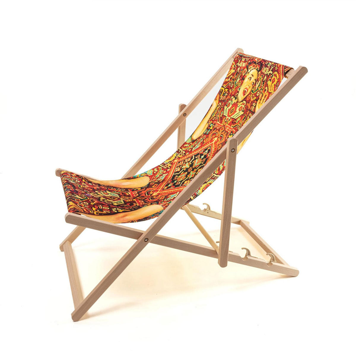 Seletti X Toiletpaper &#39;Carpet Lady&#39; Deck Chair