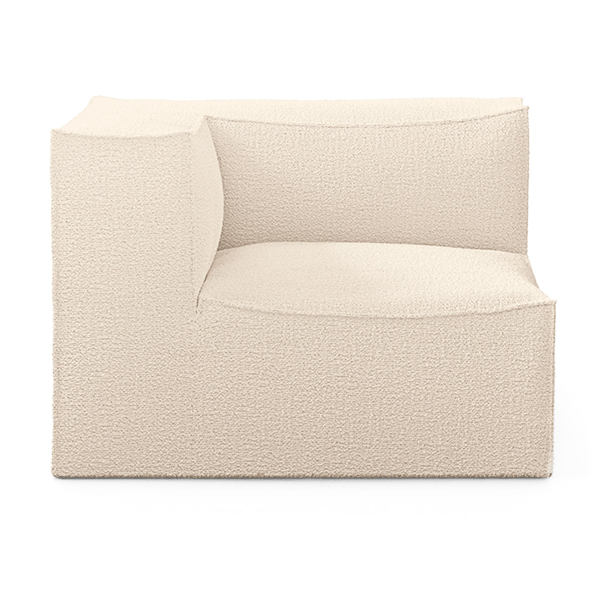 Catena Sofa Connect Corner L200 Wool Boucle Off White - ferm LIVING