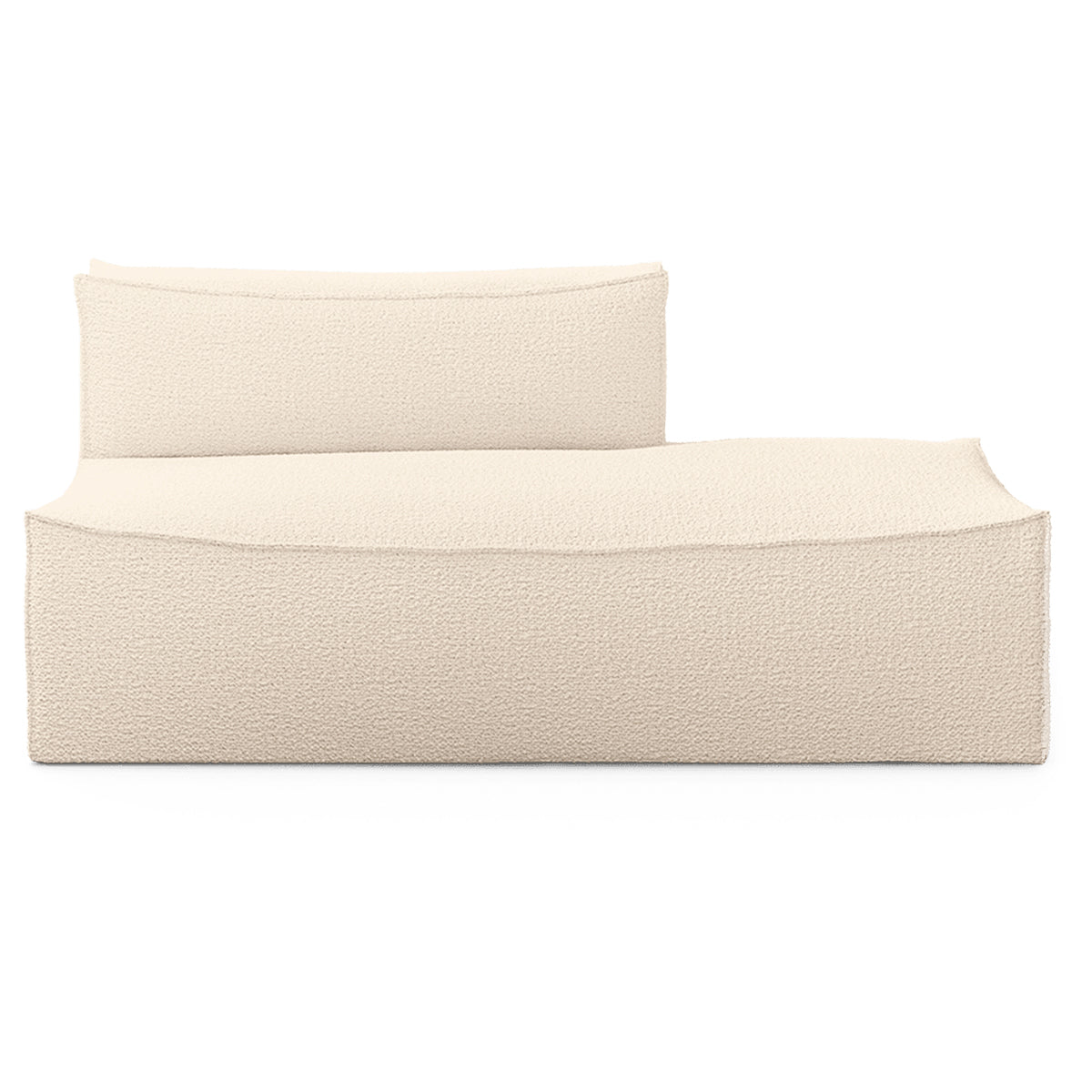Catena Sofa Open End Right L301 Wool Boucle Off White - ferm LIVING