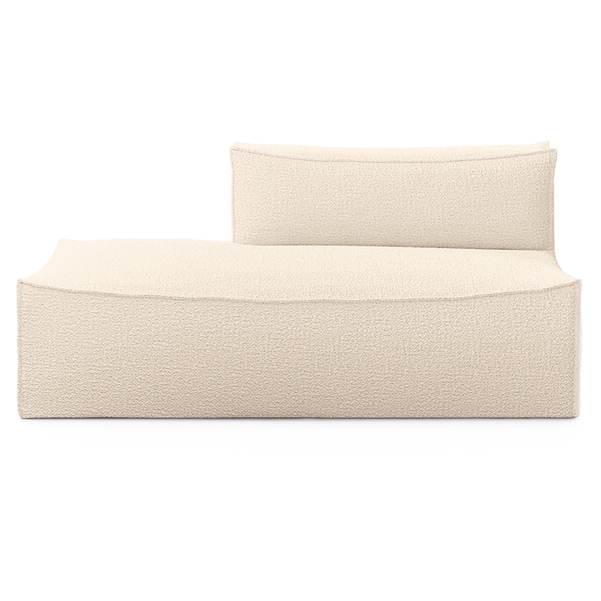 Catena Sofa Open End Left L300 Wool Boucle Off White - ferm LIVING
