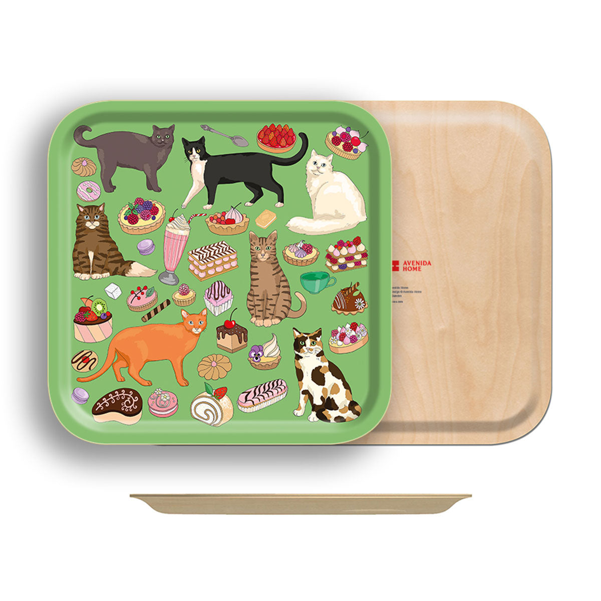 Birch Wood Square Tray - Avenida Home