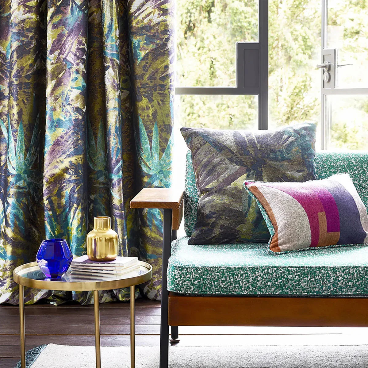 Celadon Fabric - Harlequin