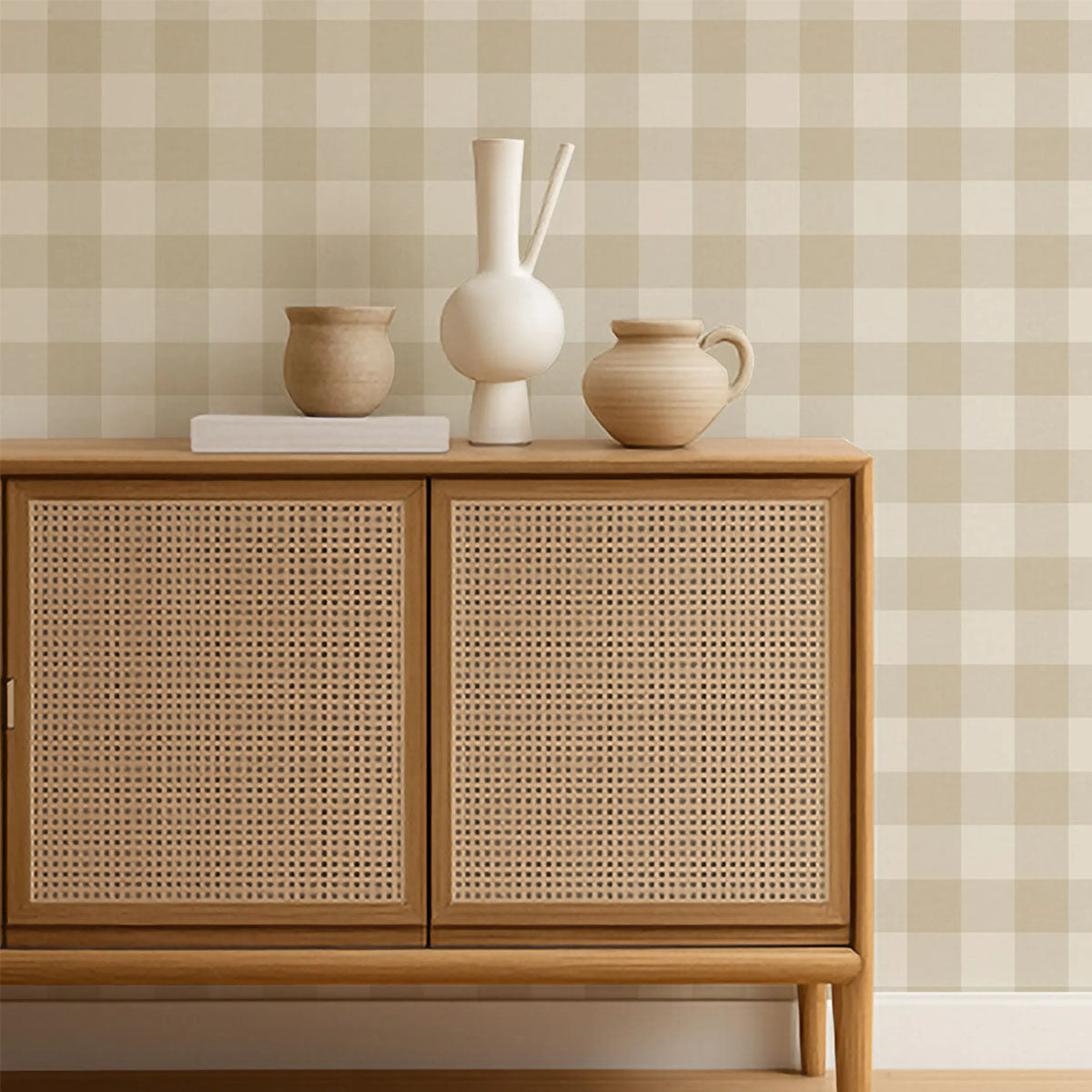 Central Check Wallpaper - Scion