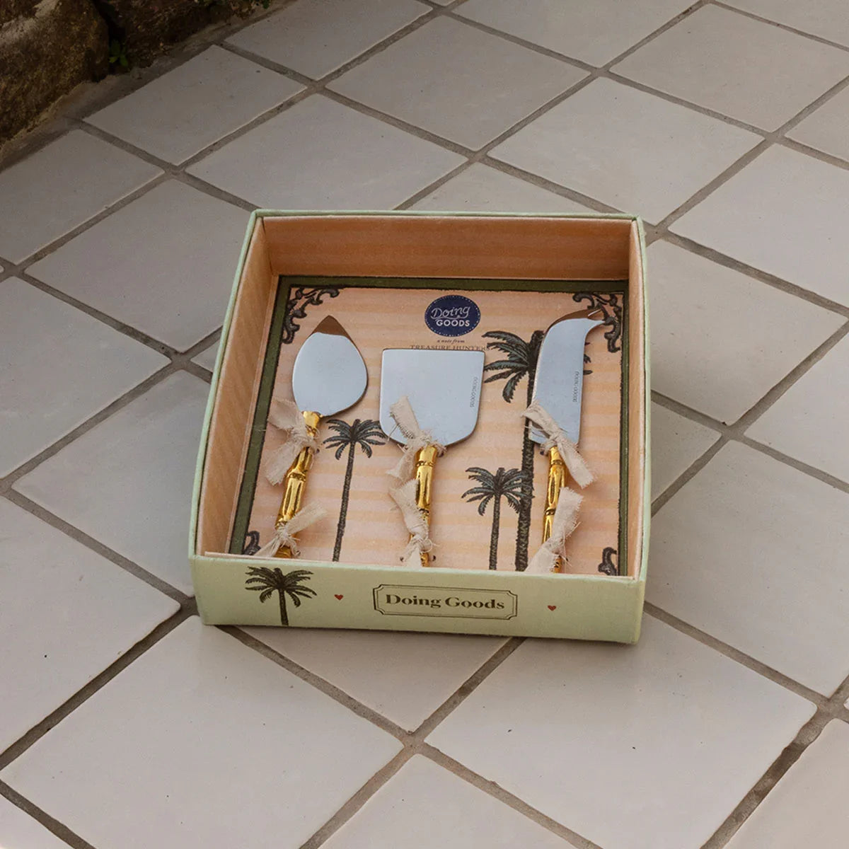 Bodhi Bamboo Cheese Set Set In Giftbox - Doing Goods