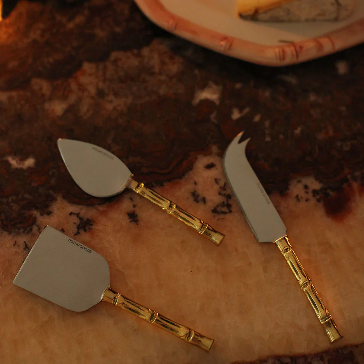 Bodhi Bamboo Cheese Set Set In Giftbox - Doing Goods