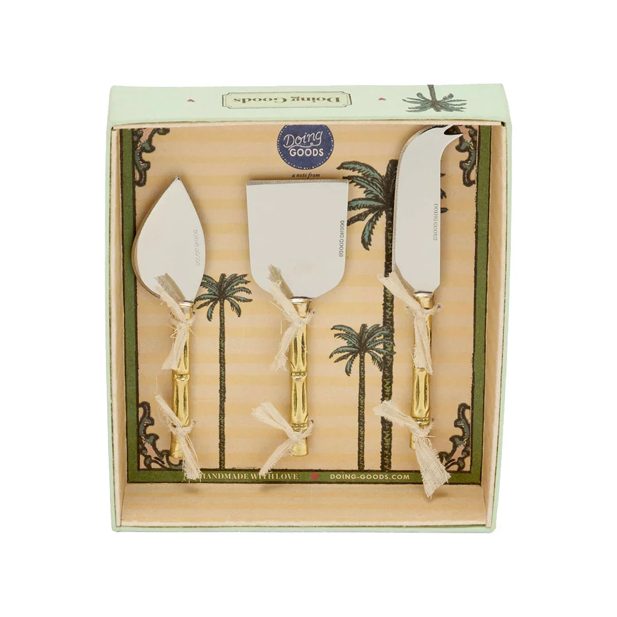 Bodhi Bamboo Cheese Set Set In Giftbox - Doing Goods