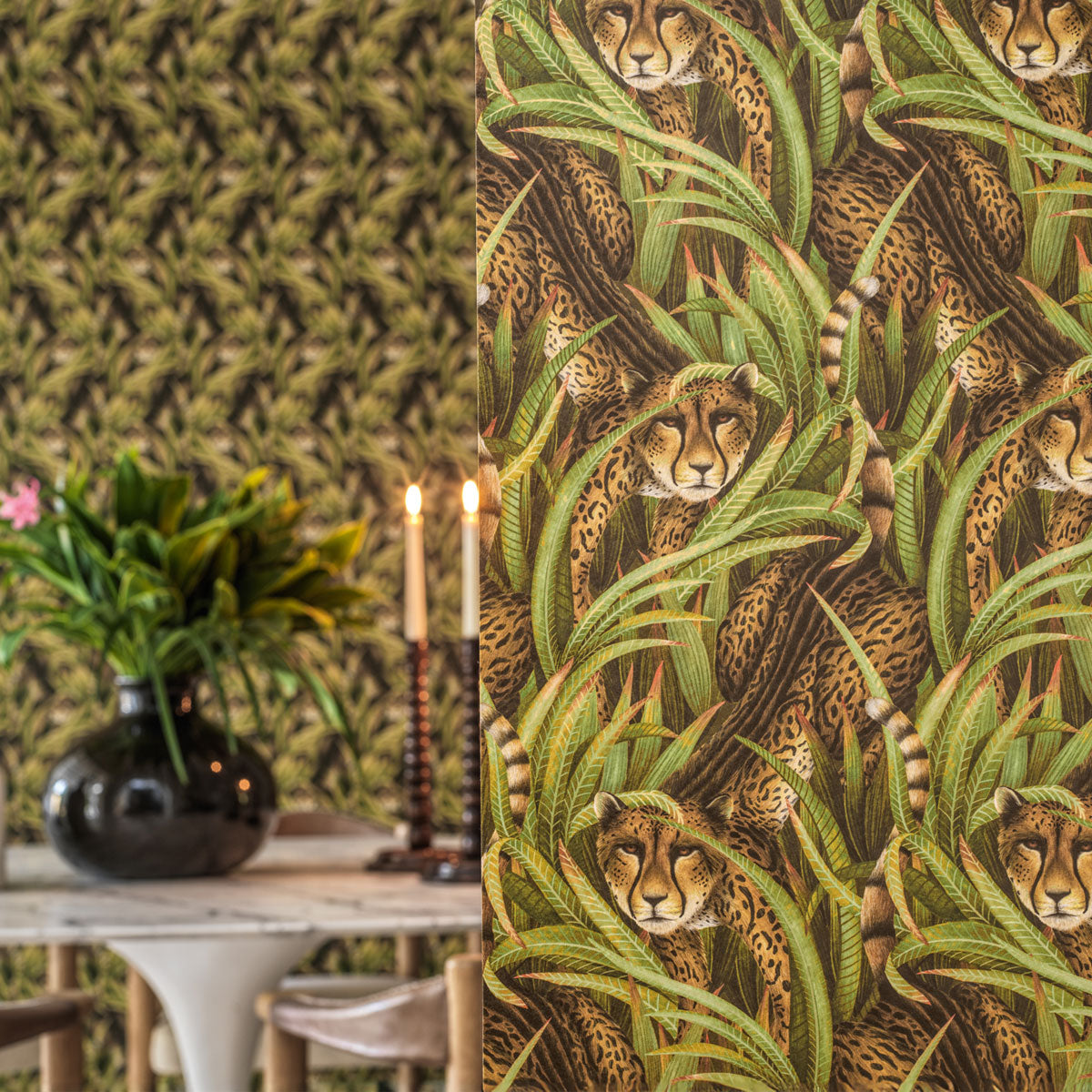 Cheetah Prowl Wallpaper - Cole & Son