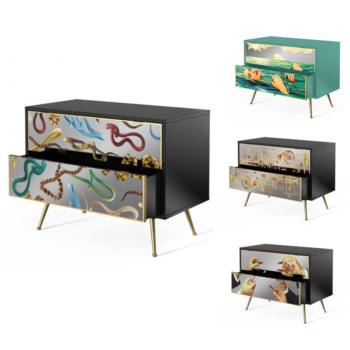 Seletti X Toiletpaper Magazine Chest of 2 Drawers