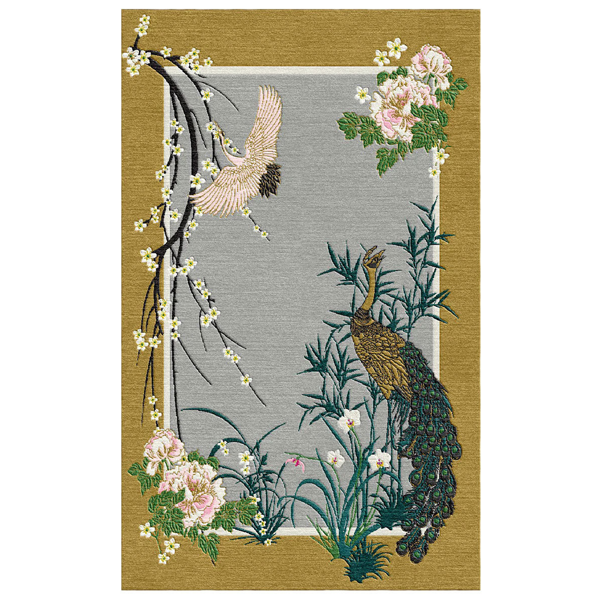 Chinese Garden of Virtue Hand Tufted Rug - Wendy Morrison Design