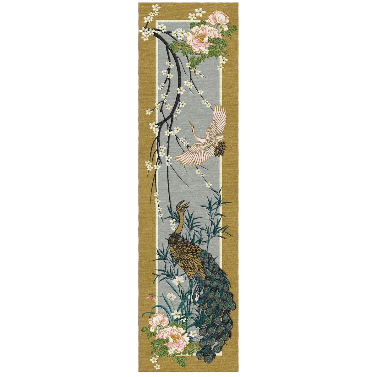 Chinese Garden of Virtue Hand Tufted Runner - Wendy Morrison Design