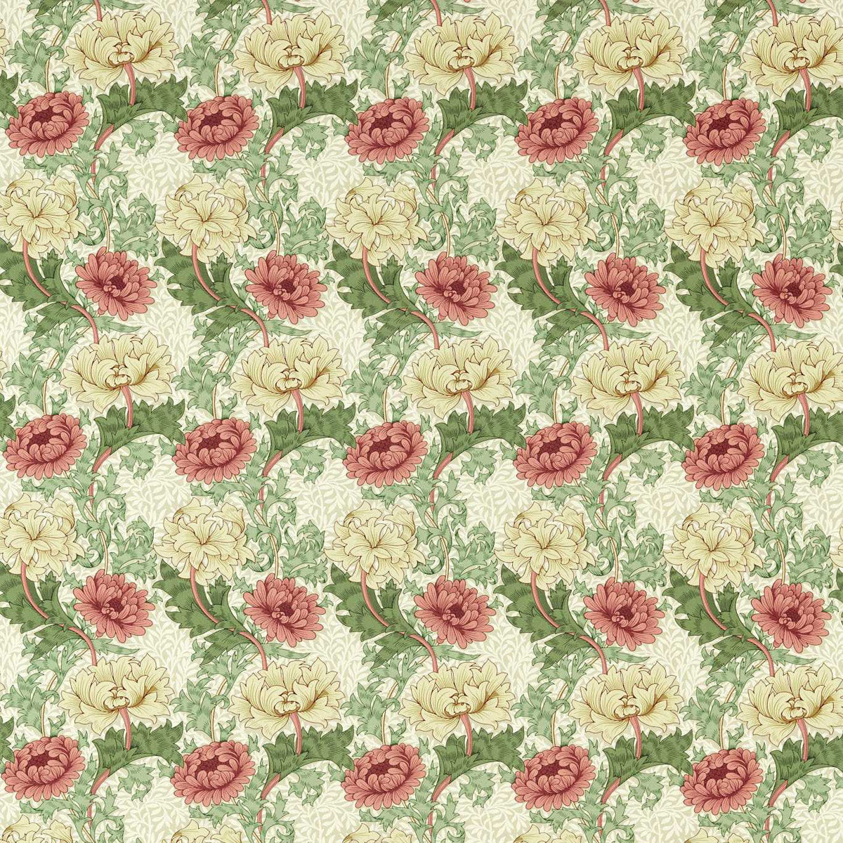 Morris &amp; Co &#39;Chrysanthemum - Russet&#39; Outdoor Fabric