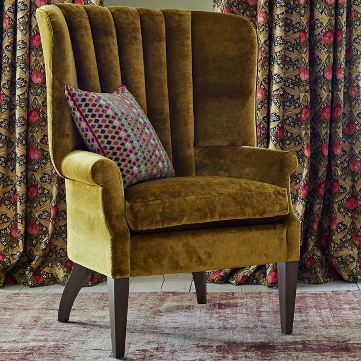 Clarendon Diamonds Fabric - GP&J Baker