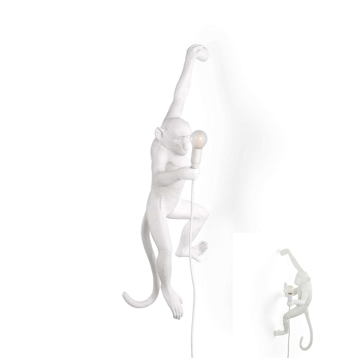 Climbing Monkey Light White - Seletti