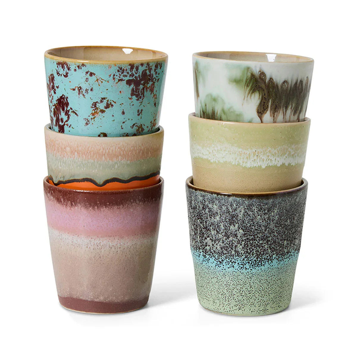 70s Ceramics Mugs - HKLIVING