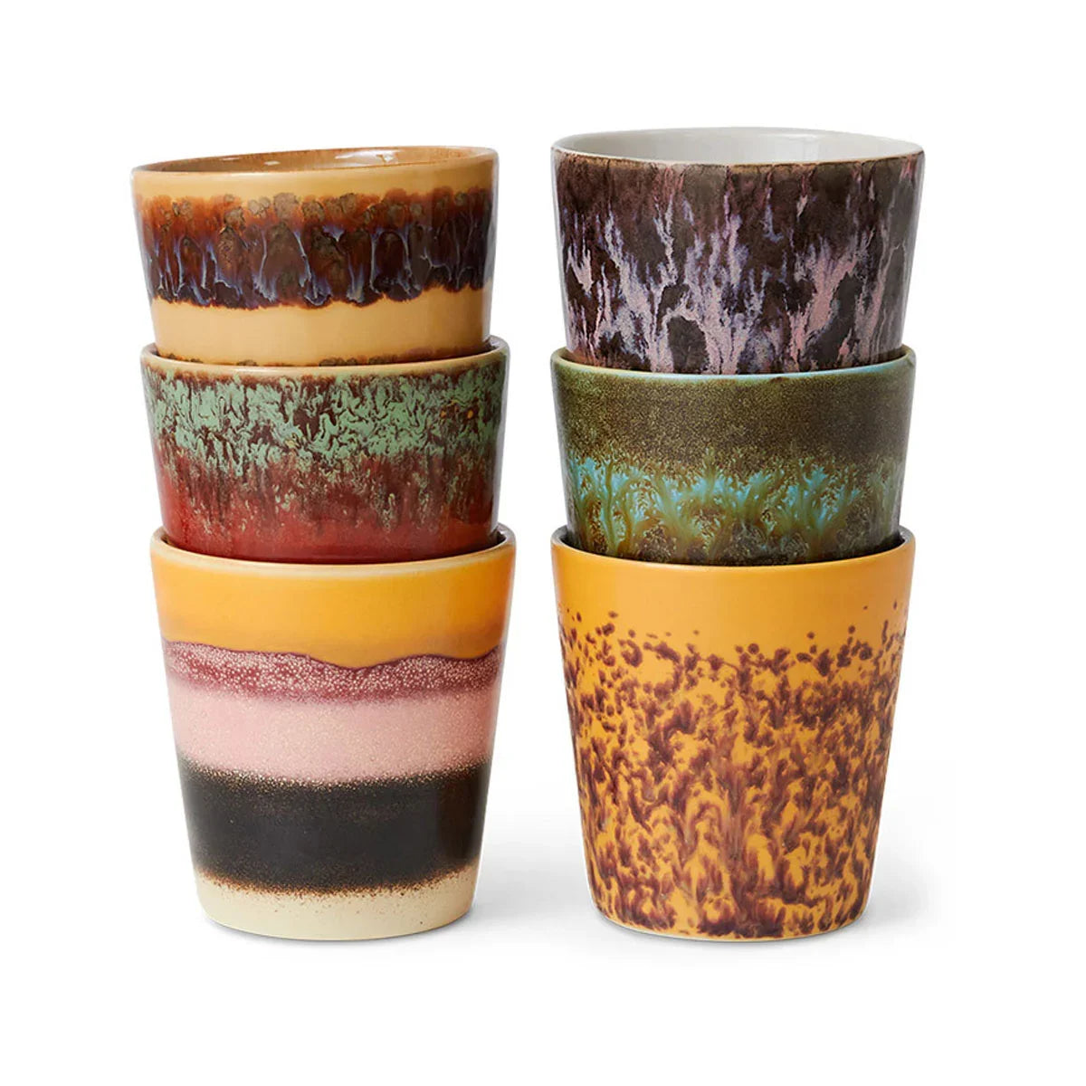 70s Ceramics Mugs - HKLIVING