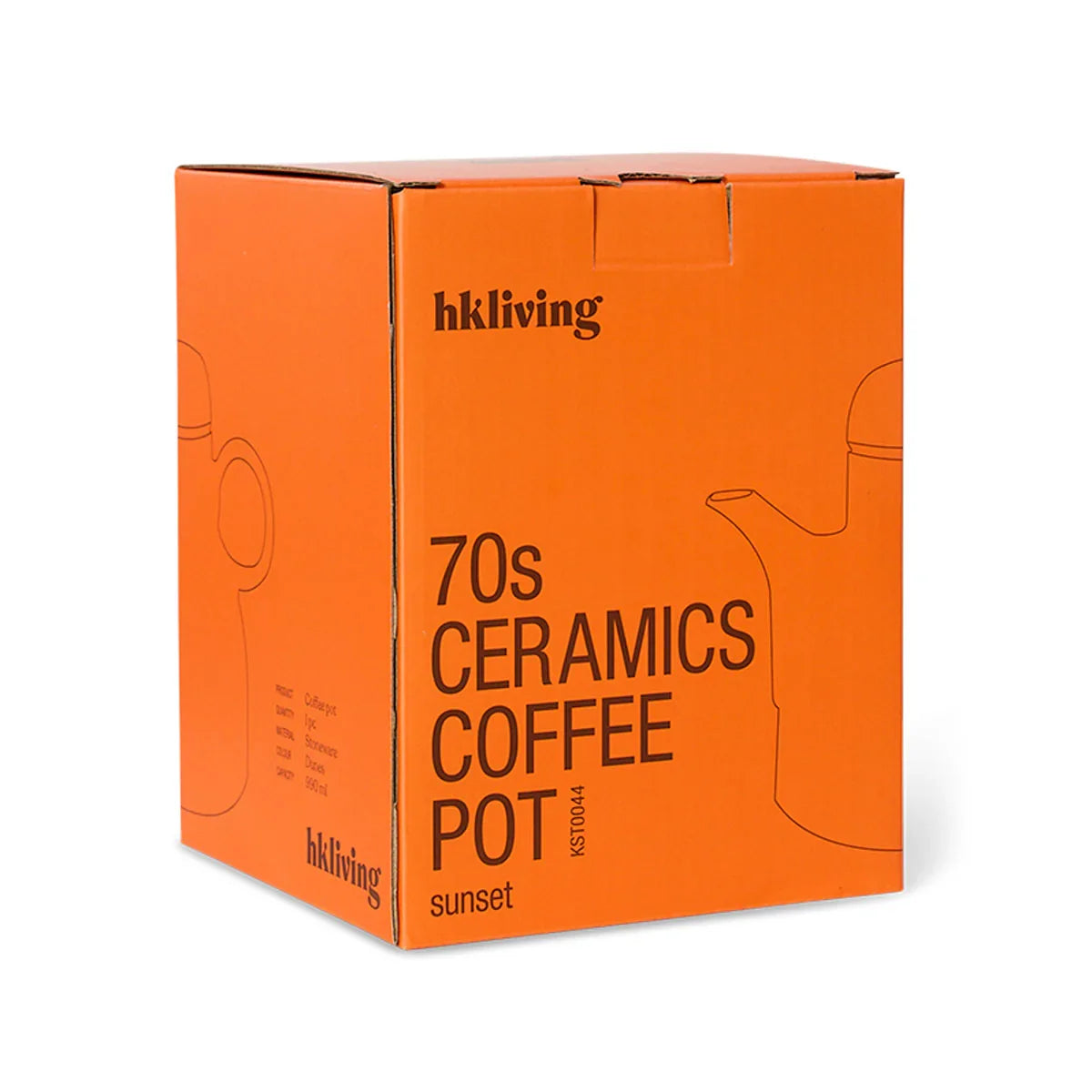 70s Ceramics Coffee Pot - HKLIVING