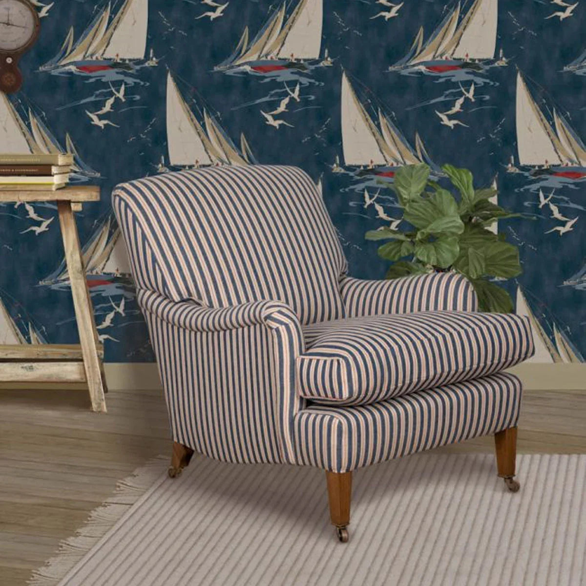 Compass Stripe Fabric - Mulberry Home