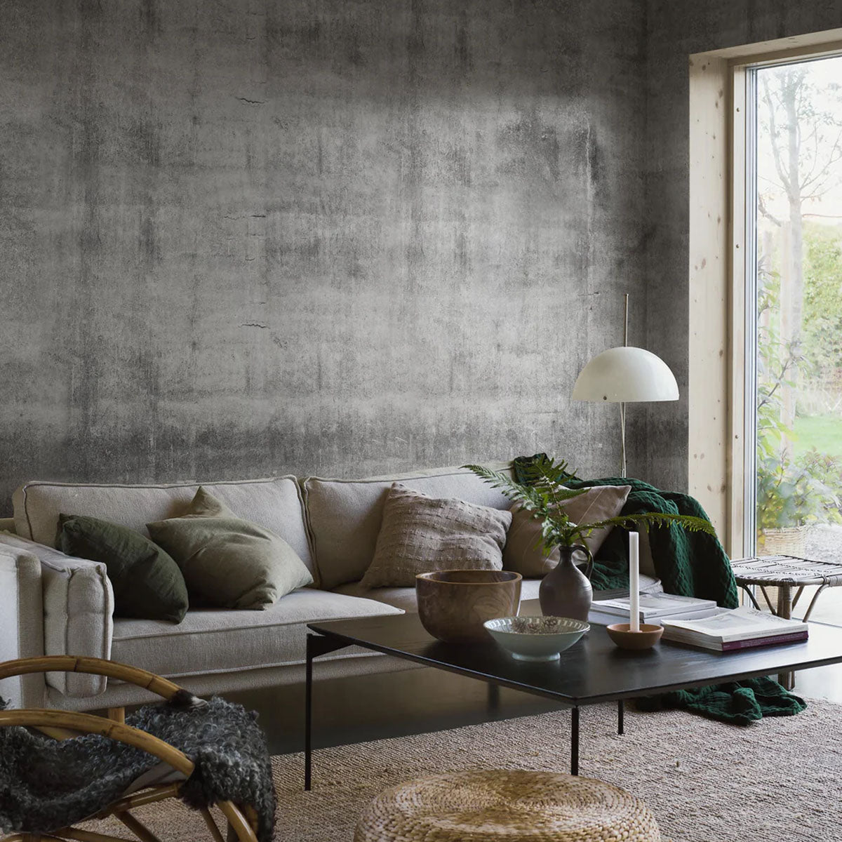 Concrete Wall Mural Wallpaper - Borastapeter