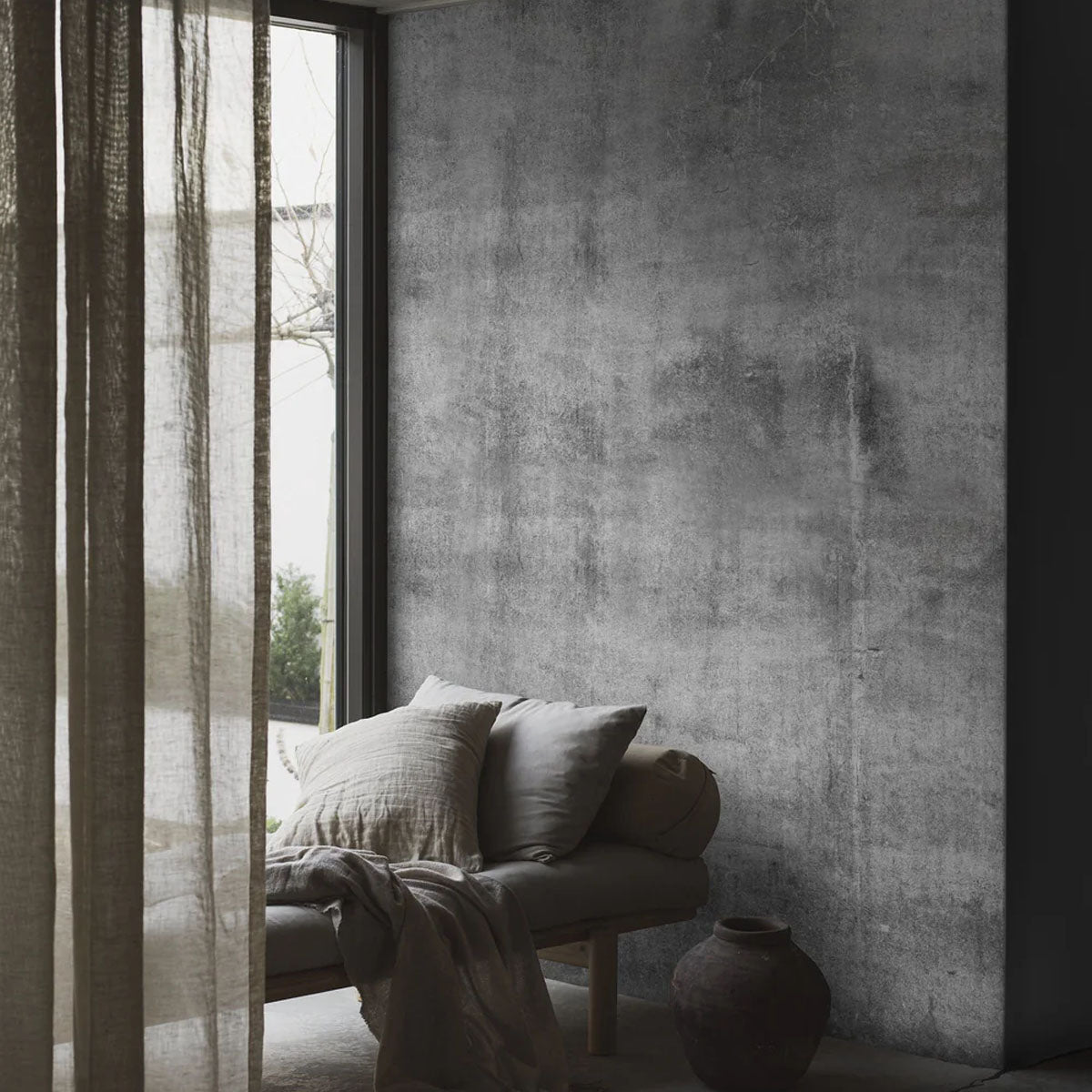 Concrete Wall Mural Wallpaper - Borastapeter
