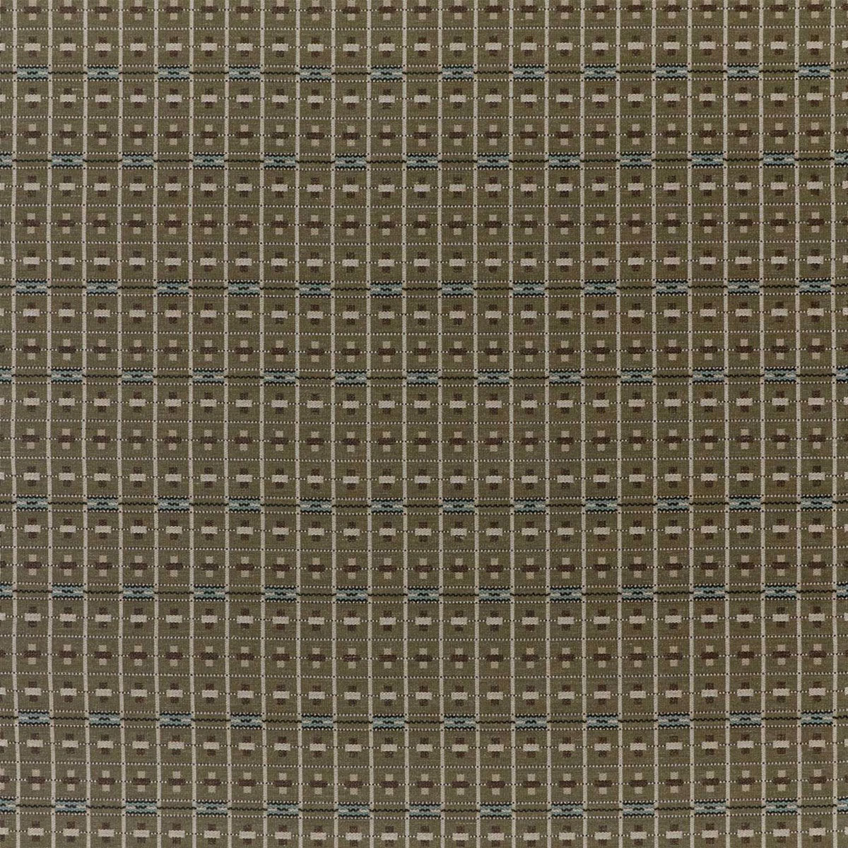 Sanderson Cotswold Check fabric – Moss/Mineral (1)