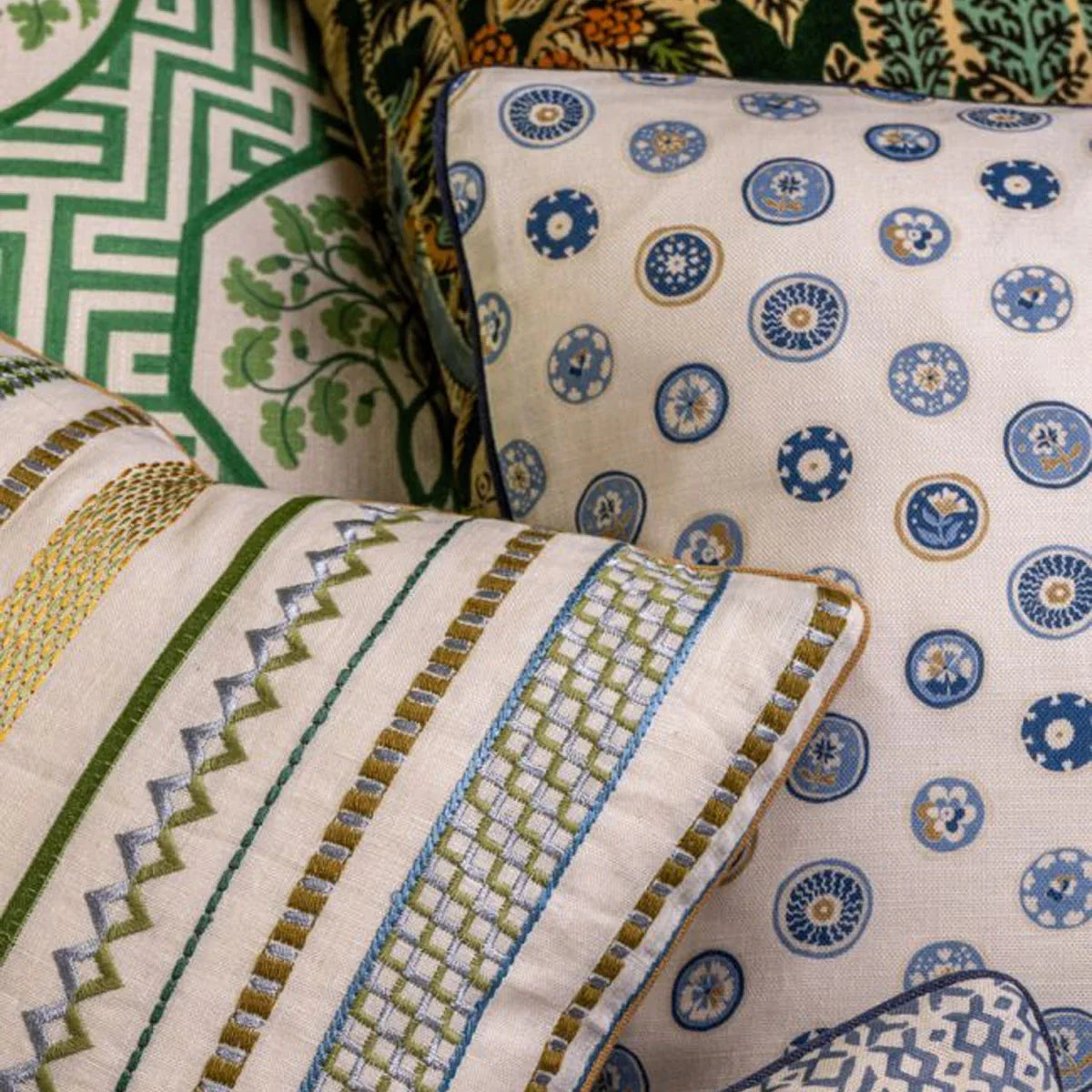 Court Buttons Fabric - GP&J Baker