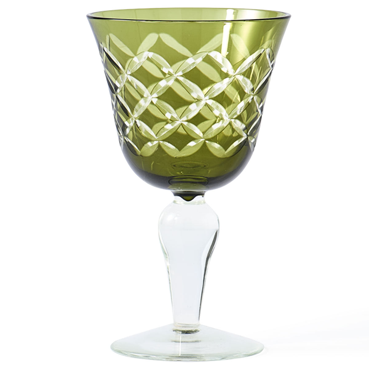 Cuttings Multicoloured Wine Glasses Set of 6 - Polspotten