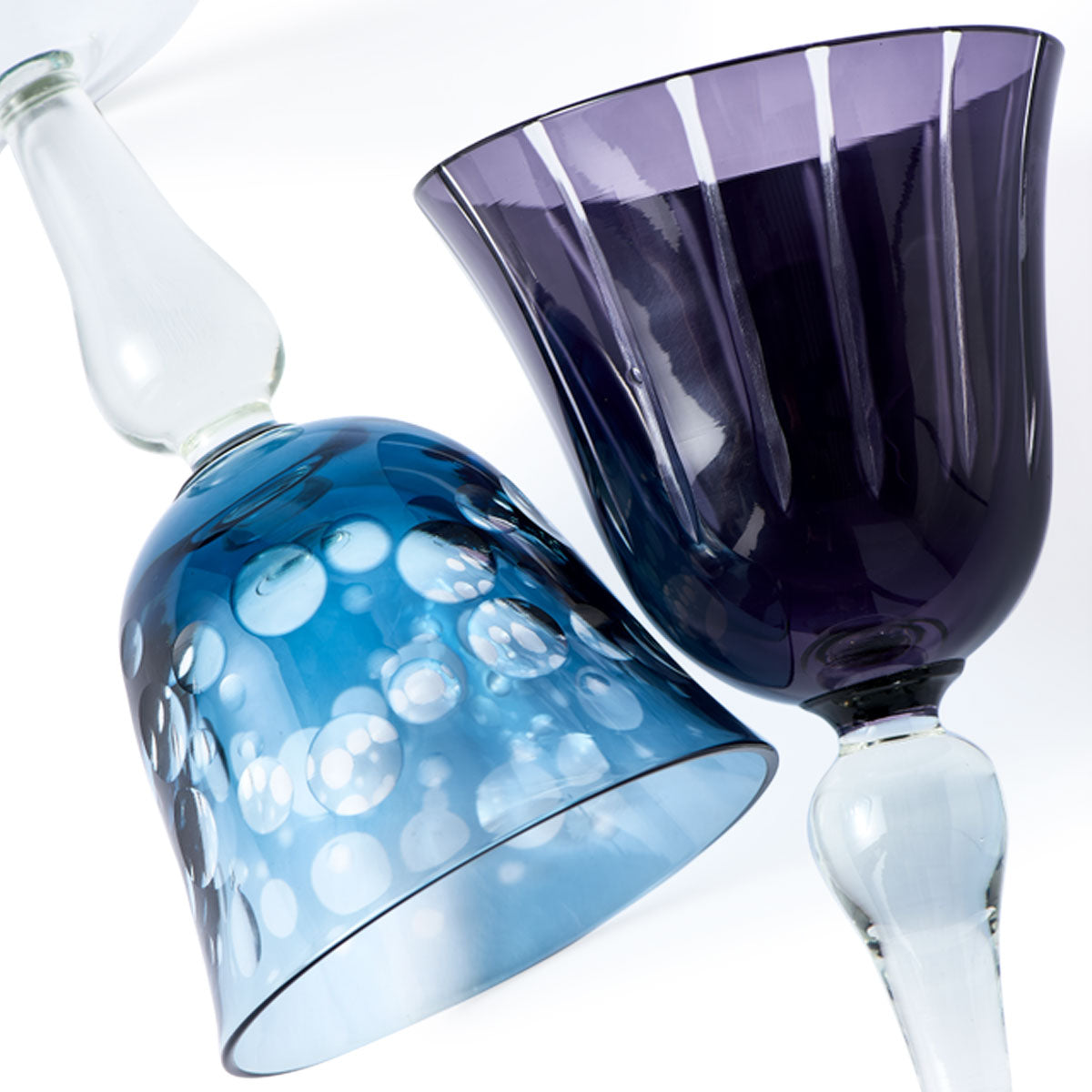 Cuttings Multicoloured Wine Glasses Set of 6 - Polspotten