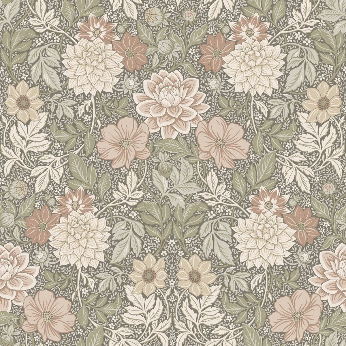 Dahlia Garden Grand Mural Wallpaper - Borastapeter