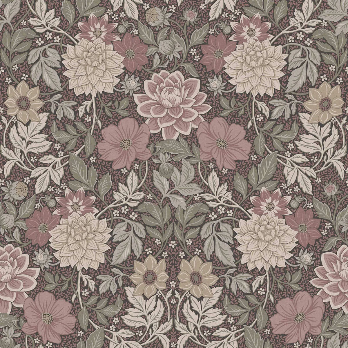 Dahlia Garden Grand Mural Wallpaper - Borastapeter